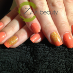 Shellac with glitter