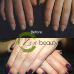 Shellac before and after