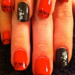 Shellac Nails with Konad Stamps St Helens